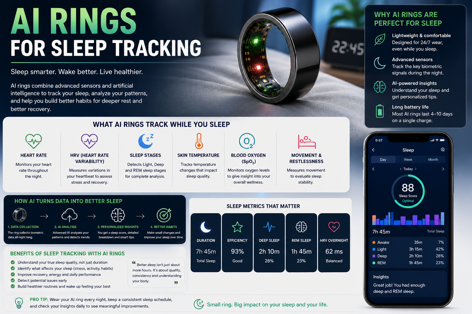 AI Rings for Sleep Tracking