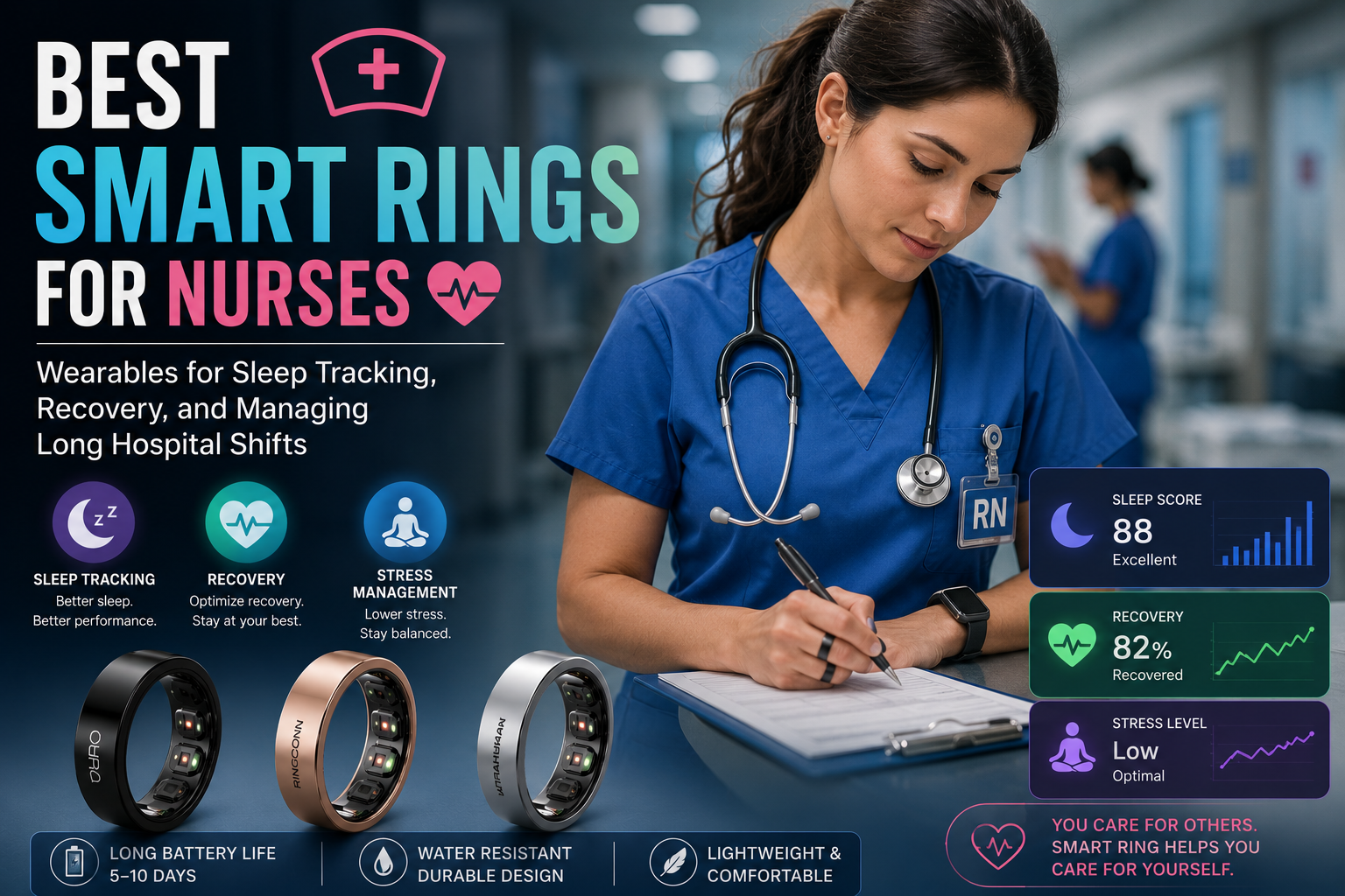 Best Smart Rings for Nurses: Wearables for Sleep Tracking, Recovery, and Managing Long Hospital Shifts
